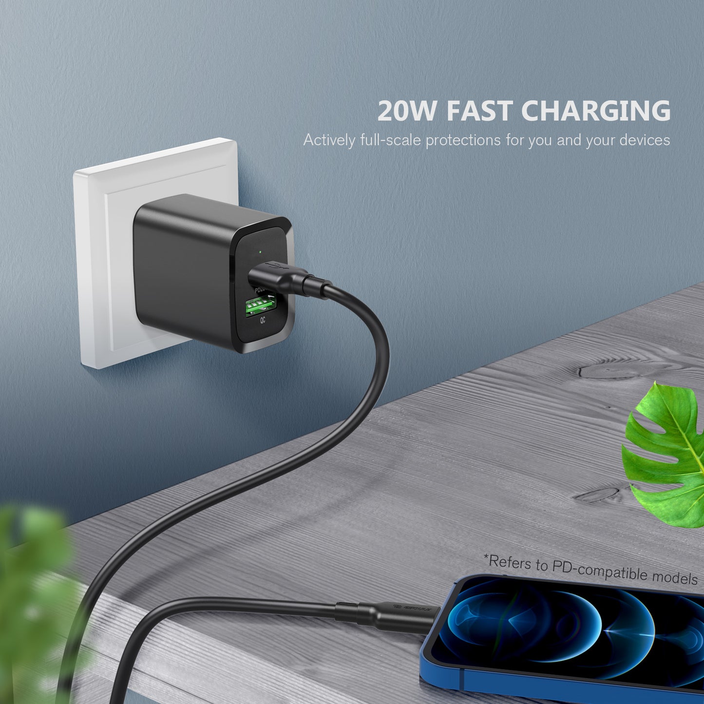 20W PD&QC Fast Wall Charger